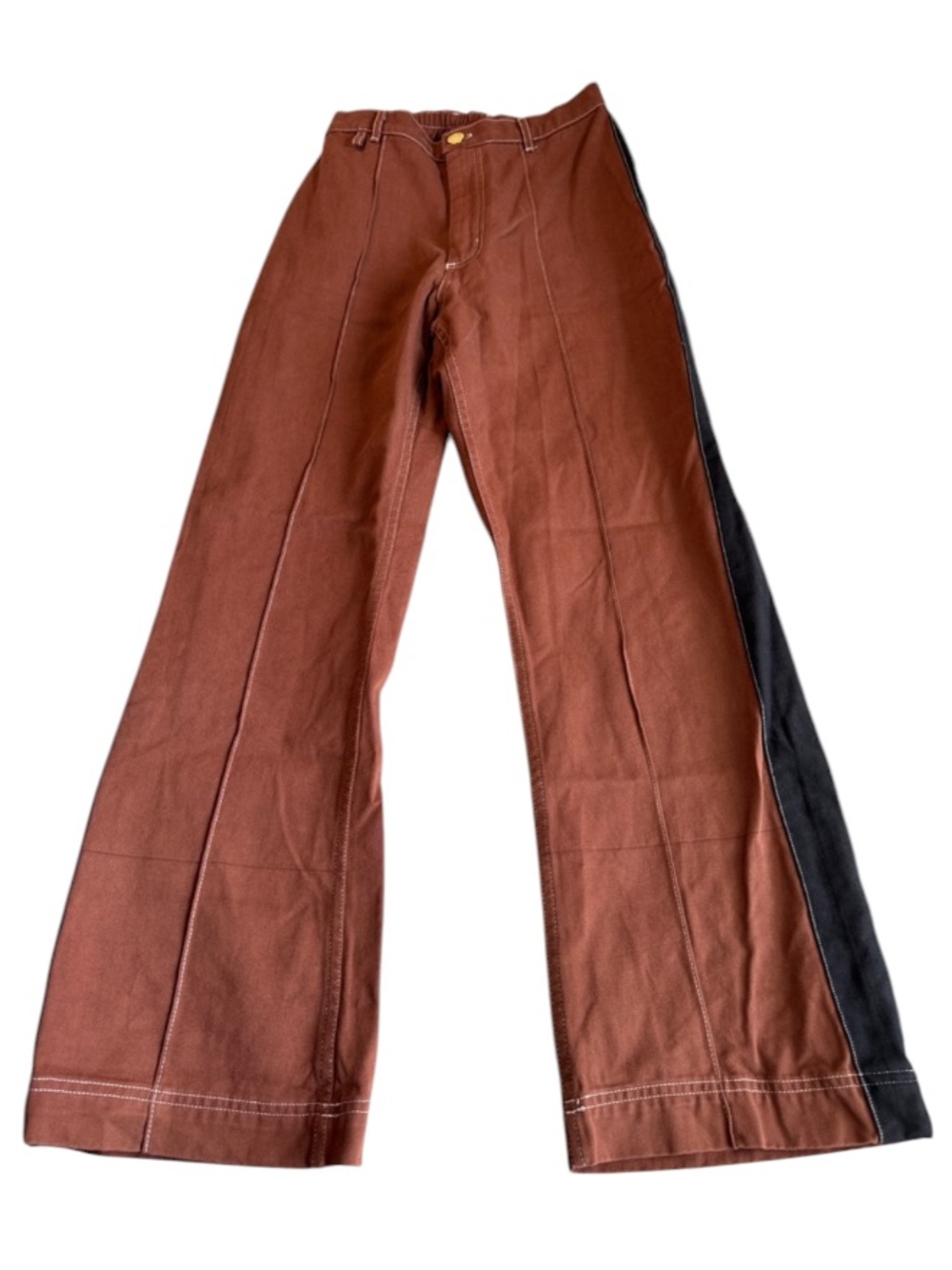 NWOT Big Bud Press Cavalry Western Pants Brown ~ Limited Edition Size Small/Flaw